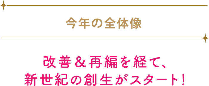 今年の全体像